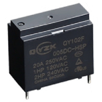 Relay QY102F-P-12VDC 20A 1A coil 12VDC