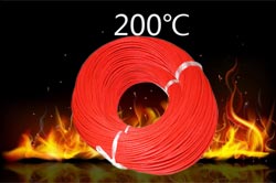 Installation wire UL3320 4mm2 Silicone+Glass Fiber Red