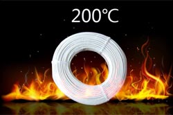 Installation wire UL3320 4mm2 silicone+glass fiber white