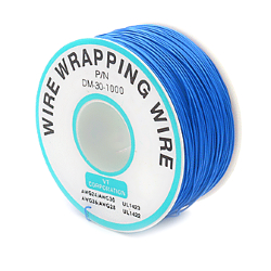 Installation wire 30 AWG solid blue on a 250m reel