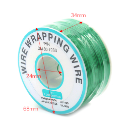 Installation wire 30 AWG solid gray on 250m reel