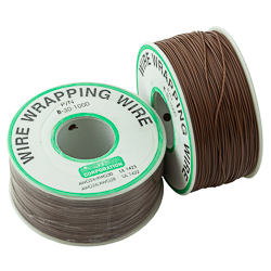 Installation wire 30AWG solid brown on 250m reel