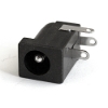 Power socket<gtran/> DC-005 5.5/2.5mm mounting. on a fee<gtran/>