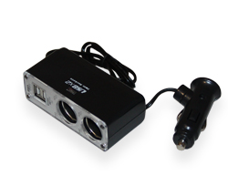  Cigarette lighter splitter  WF-0030-05, USB charging [12-24V, charging current 0.5A]