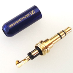 Plug to cable  Sennheiser 3-pin 3.5mm enamel Blue, type B