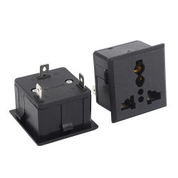  Network socket AC-02A Black