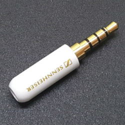 Plug to cable Sennheiser 4-pin 3.5mm enamel White, type A