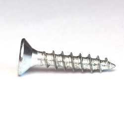 Screw 4.0 x 25mm. countersunk head PZ galvanized.