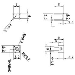 Клема гвинтова PCB-10M3