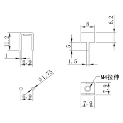 Клема гвинтова PCB-8M4