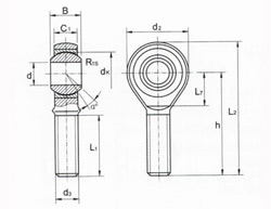 Кінцевий підшипник SA 6T/K 