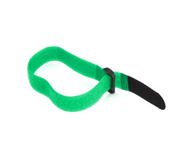  Compression cable tie  Velcro GREEN 200x20mm with buckle