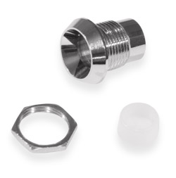  LED holder 10mm metal-nickel plated