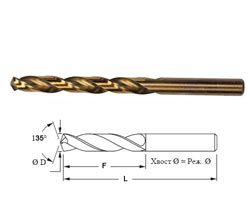 Cobalt drill for metal  0.30mm HSS-Co M35 spiral C/C cobalt 5%