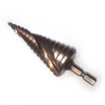 Cobalt spiral Step drill 4-32mm [pitch 2mm] grade M35