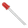 5mm LED<gtran/> Red matt 600-800 mCd<gtran/>