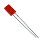 LED 5x2mm<gtran/>  Red matt 200-300 mcd<gtran/>