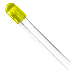 3mm LED  Matt yellow UYD/1618