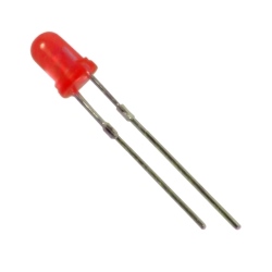 3mm LED Red matt SRD/1618