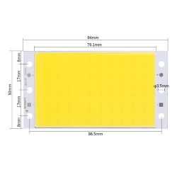 COB светодиод 15W Белый нейтральный 94x50mm 12-14V 1200mA