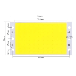 COB світлодіод 15w Білий холодний 94x50mm 12-14v 1200ma