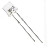 5mm flat end LED<gtran/> Pink, short legs<gtran/>