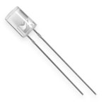 5mm cylinder LED White warm, long legs