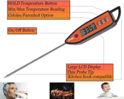 Electronic needle thermometer TP300new length 125mm [-50°C to 300°C] kitchen