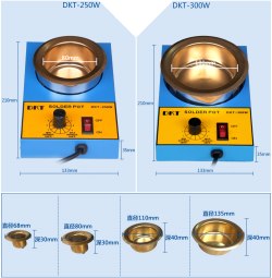 Тигель для олова DKT-31C [220В, 250Вт, d=80мм] паяльная ванна