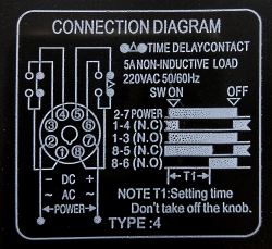 Time relay AH2-Y (3 min.) 220V AC