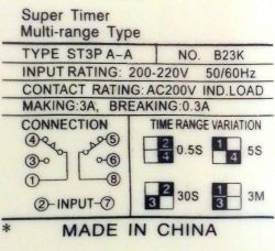 Time relay ST3PA-A